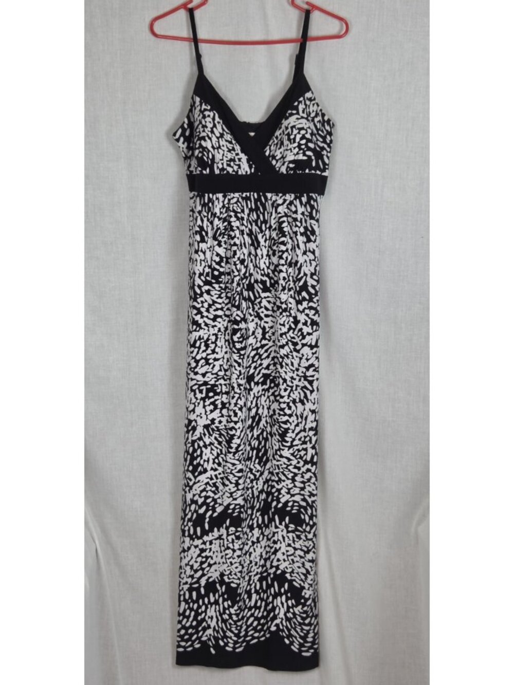 Christopher Banks Long Sundress Maxi Dress Women's Sz L Black & White Summer